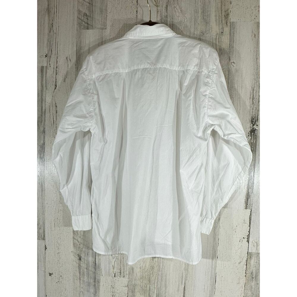Gitano Vintage Button Up Blouse Size Large White … - image 2